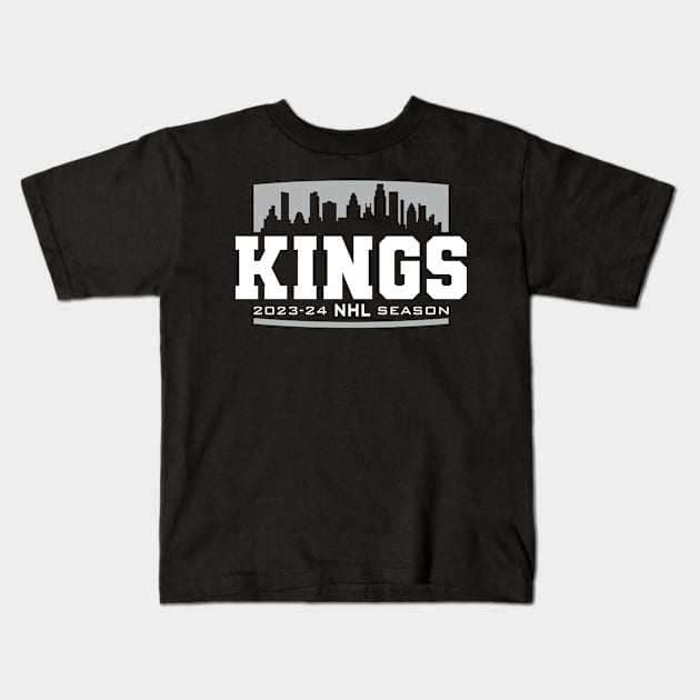 Kings Hockey 2023-24 Kids T-Shirt by Nagorniak